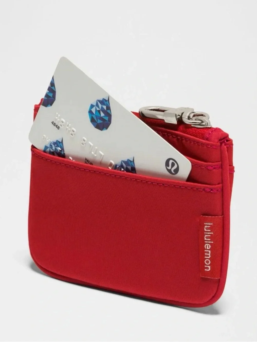 Lululemon Clippable Card Holder in Oxford Red NWT